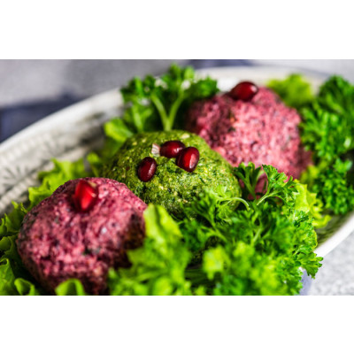  Pkhali (ფხალი) - Pkhali – Rote Bete- oder Spinatpaste aus Georgien