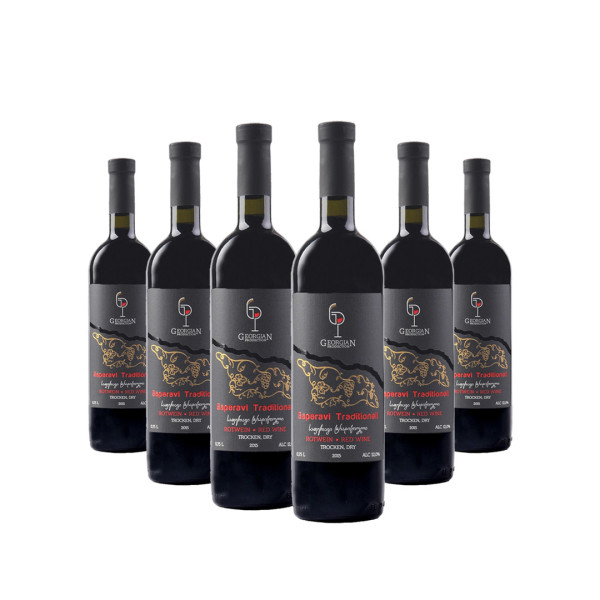 Weinpaket Saperavi Traditionell von Georgian Production Rotweine trocken