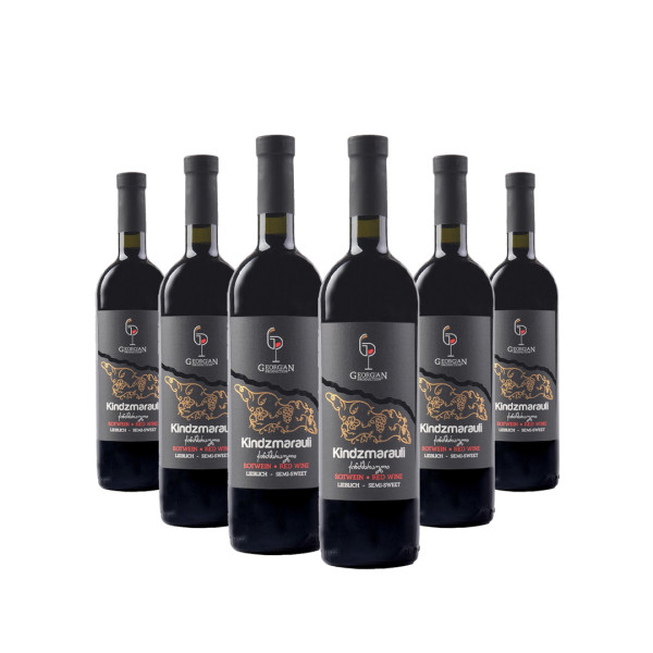 Weinpaket Kindzmarauli von Georgian Production Rotweine lieblich