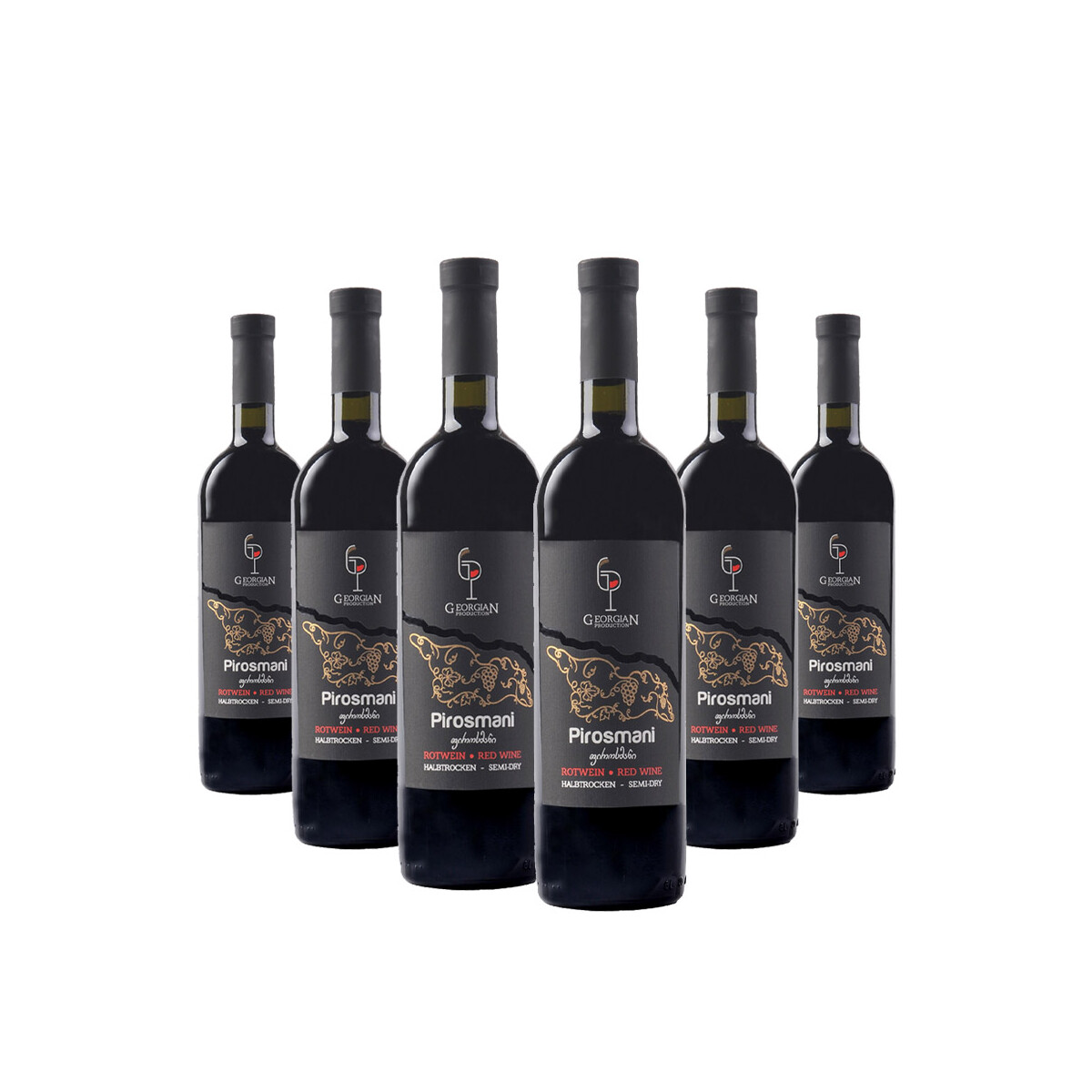Weinpaket Pirosmani von Georgian Production Rotweine halbtro
