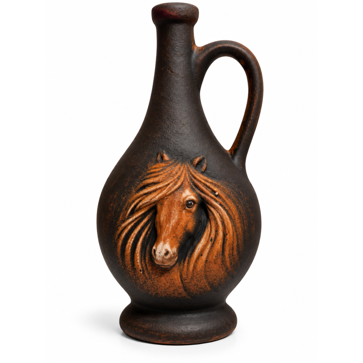 Saperavi Georgian Production Tonflasche Horse